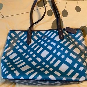 Coach leather tote bag